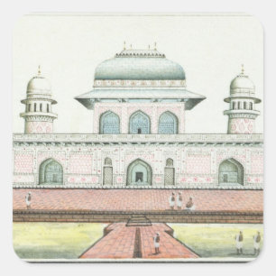 The Tomb of Itimad-Ud-Daula, near Agra, c.1830s (w Vierkante Sticker