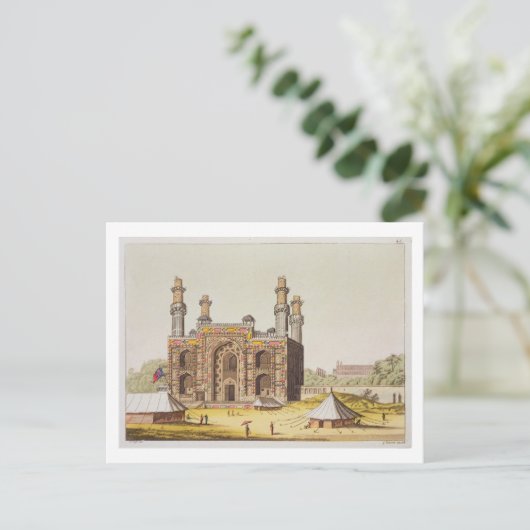 The Tomb of the Mughal emperor Akbar, from 'Le Cos Briefkaart (Staand voorkant)