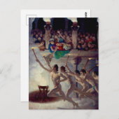 The Torch Race, Grecian Olympics Olympische Spelen Briefkaart (Voorkant / Achterkant)