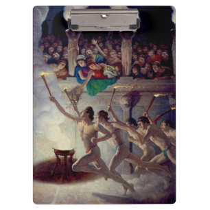 The Torch Race, Grecian Olympics Olympische Spelen Klembord