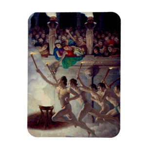 The Torch Race, Grecian Olympics Olympische Spelen Magneet