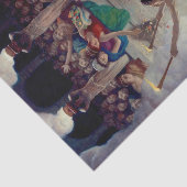 The Torch Race, Grecian Olympics Olympische Spelen Tissuepapier (Detail)