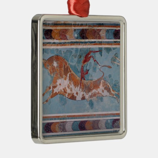 The Toreador Fresco, Knossos Palace, Kreta Metalen Ornament (Rechts)