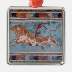 The Toreador Fresco, Knossos Palace, Kreta Metalen Ornament
