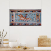 The Toreador Fresco, Knossos Palace, Kreta Poster (Keuken)