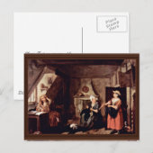 The Tormented Poet by Hogarth, William Briefkaart (Voorkant / Achterkant)