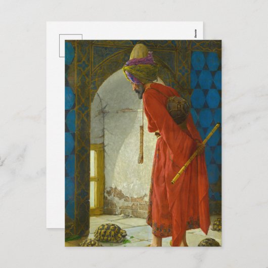 The Tortoise Trainer, 1906, ingediend door Osman H Feestdagenkaart (Voorkant / Achterkant)