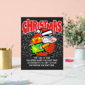 The tote bag for people who don't like Christmas Acryl Bord (Huwelijk)