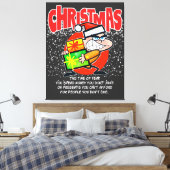 The tote bag for people who don't like Christmas Canvas Afdruk (Insitu (Slaapkamer))