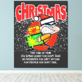 The tote bag for people who don't like Christmas Canvas Afdruk (Insitu (Houten vloer))