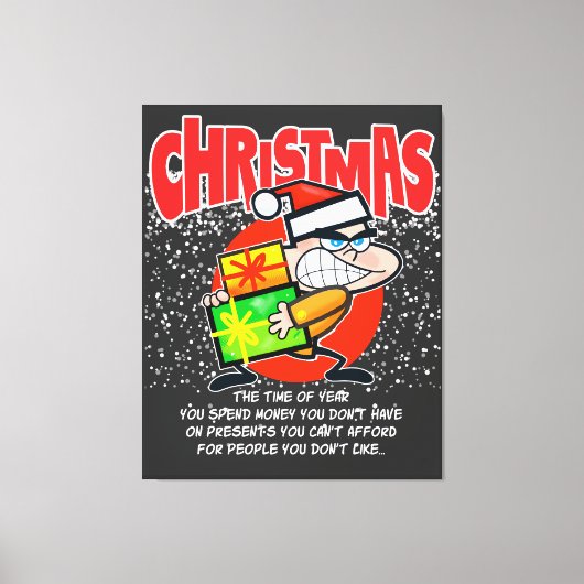 The tote bag for people who don't like Christmas Canvas Afdruk (Voorkant)