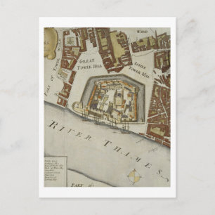 The Tower and St. Catherine's, detail van de Tower Briefkaart