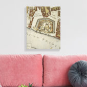 The Tower and St. Catherine's, detail van de Tower Canvas Afdruk (Insitu (Woonkamer))