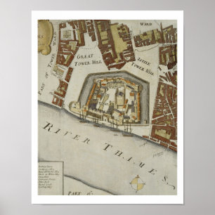 The Tower and St. Catherine's, detail van de Tower Poster