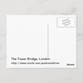 The Tower Bridge, Londen Briefkaart (Achterkant)
