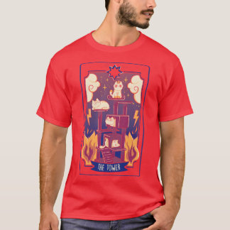 The Tower Cat Tarot by Tobe Fonseca T-shirt