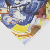 The Tower of Blue Horses van Franz Marc Tissuepapier (Detail)