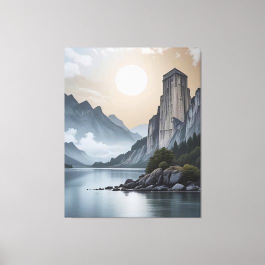 The Tower of Eternal Silence Canvas Afdruk (Voorkant)