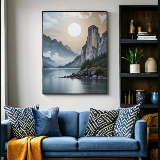 The Tower of Eternal Silence Canvas Afdruk