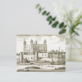 The Tower of London, 1647 (graving) Briefkaart (Staand voorkant)