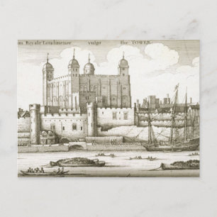 The Tower of London, 1647 (graving) Briefkaart