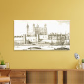 The Tower of London, 1647 (graving) Canvas Afdruk (Insitu (Woonkamer))