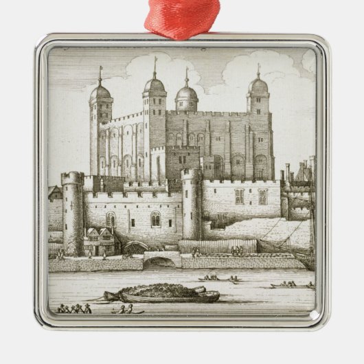 The Tower of London, 1647 (graving) Metalen Ornament (Voorkant)