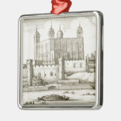 The Tower of London, 1647 (graving) Metalen Ornament (Links)