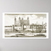 The Tower of London, 1647 (graving) Poster (Voorkant)