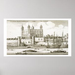 The Tower of London, 1647 (graving) Poster