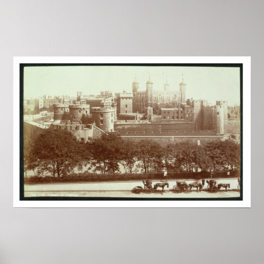 The Tower of London (foto sepia) Poster (Voorkant)