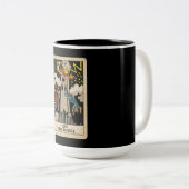The Tower Tarot Tweekleurige Koffiemok (Voorkant rechts)