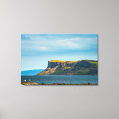 The Towering Bastion of Fair Head Landscape Photo Canvas Afdruk (Voorkant)