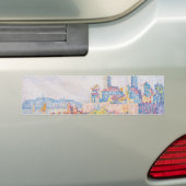 The Towers of Antibes (door Paul Signac) Bumpersticker (Op auto)