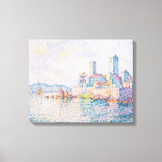 The Towers of Antibes (door Paul Signac) Canvas Afdruk (Voorkant)