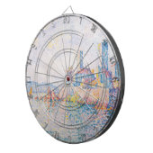 The Towers of Antibes (door Paul Signac) Dartbord (Voorkant Rechts)