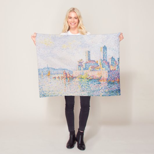The Towers of Antibes (door Paul Signac) Fleece Deken (In situ)