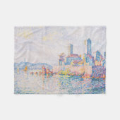 The Towers of Antibes (door Paul Signac) Fleece Deken (Voorkant (Horizontaal))