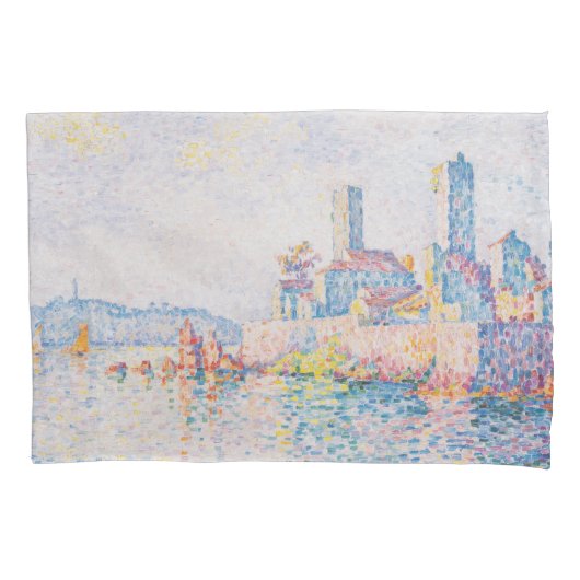 The Towers of Antibes (door Paul Signac) Kussensloop (Voorkant-Links)