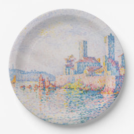 The Towers of Antibes (door Paul Signac) Papieren Bordje