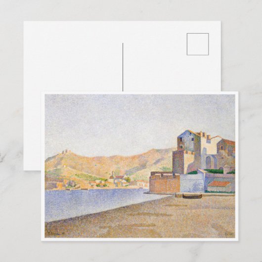 The Town Beach, Collioure, Opus 165 (1887) Briefkaart (Voorkant / Achterkant)