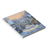 The Town In Winter Notitieblok (Schuin)