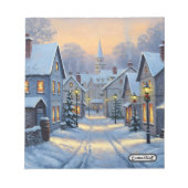 The Town In Winter Notitieblok (Voorkant)