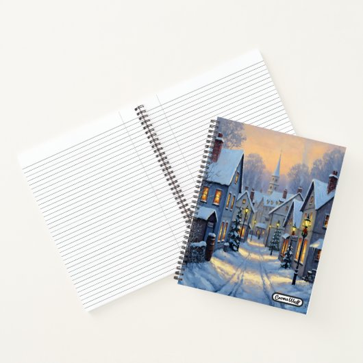 The Town In Winter Notitieboek (Binnen)