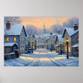 The Town In Winter Poster (Voorkant)