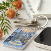 The Town In Winter Sleutelhanger (Voorkant Rechts)