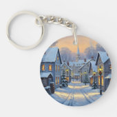 The Town In Winter Sleutelhanger (Voorkant)