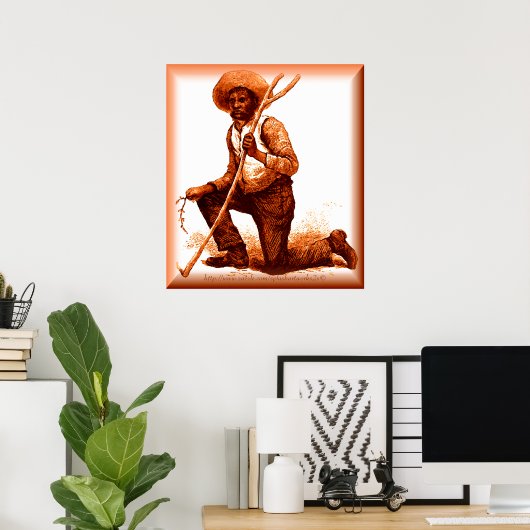 "The Tracker~Australian Aborigine" Poster (Thuiskantoor)