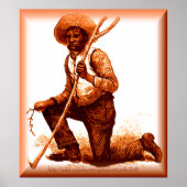 "The Tracker~Australian Aborigine" Poster (Voorkant)