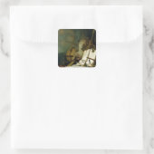 The Transience of All Earthly Des, c.1660 Vierkante Sticker (Tas)